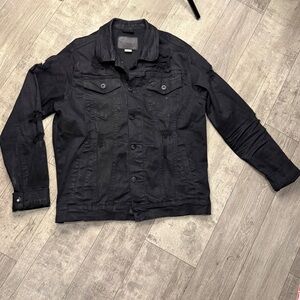 Men's Classic Black Denim Jacket